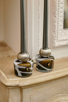 KAARS HOLDER TWINS STONES AGATE