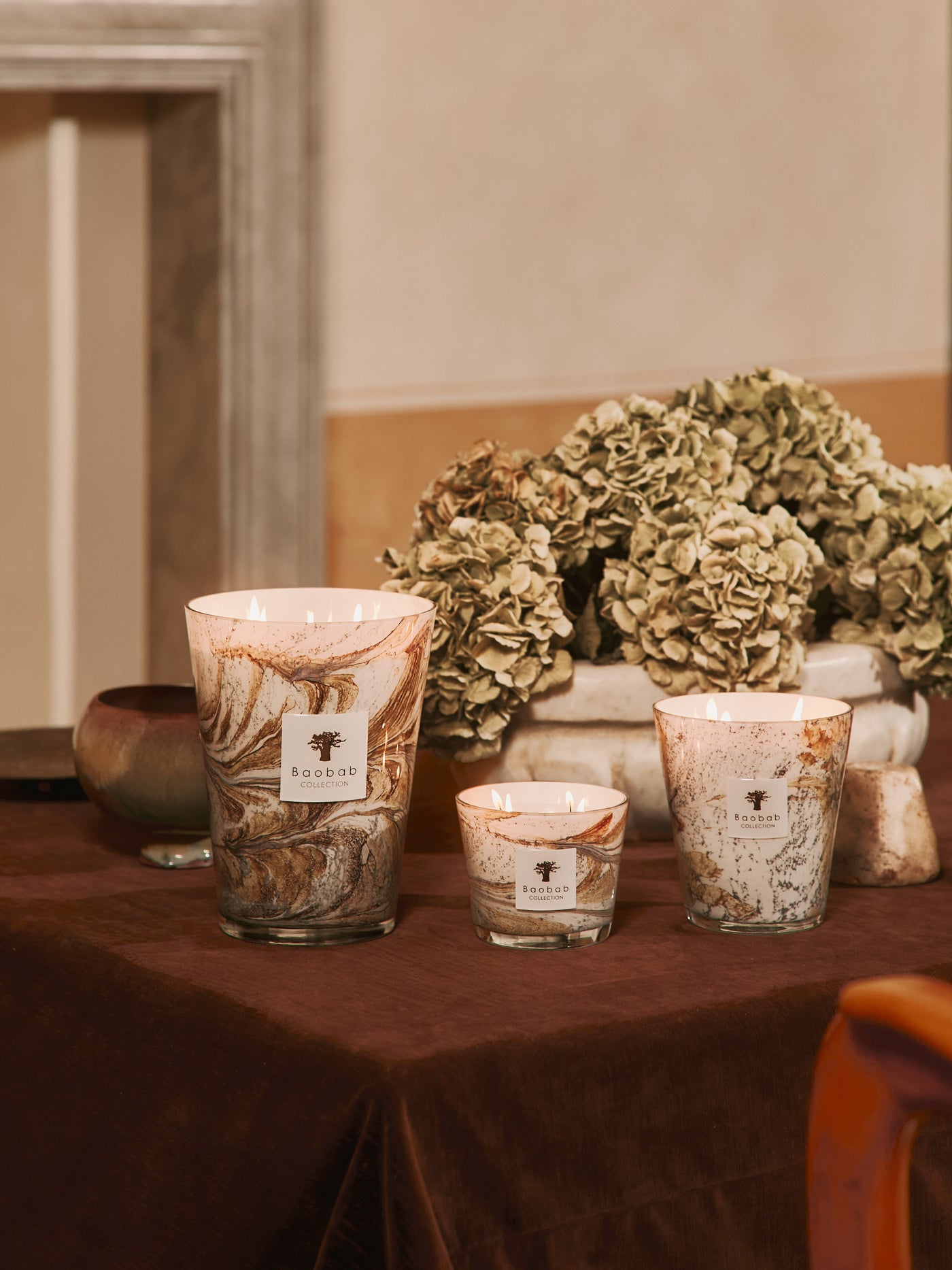 SCENTED CANDLE LEAVES NAÏS
