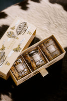 TRIO TRAVEL DUFTKERZES ROSACE-CARAVANE-AFRIKA