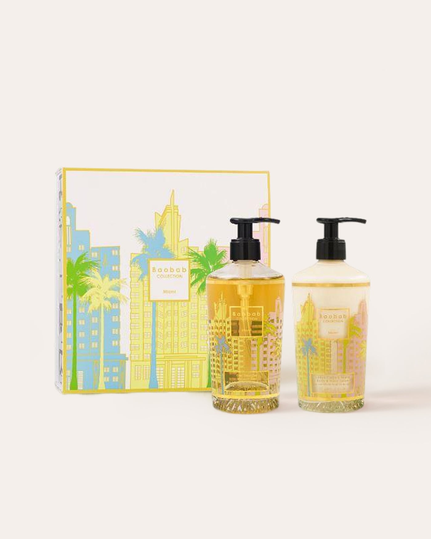 CAJAS DE REGALO MIAMI LOCIÓN CORPORAL Y DE MANOS & GEL DE MANOS