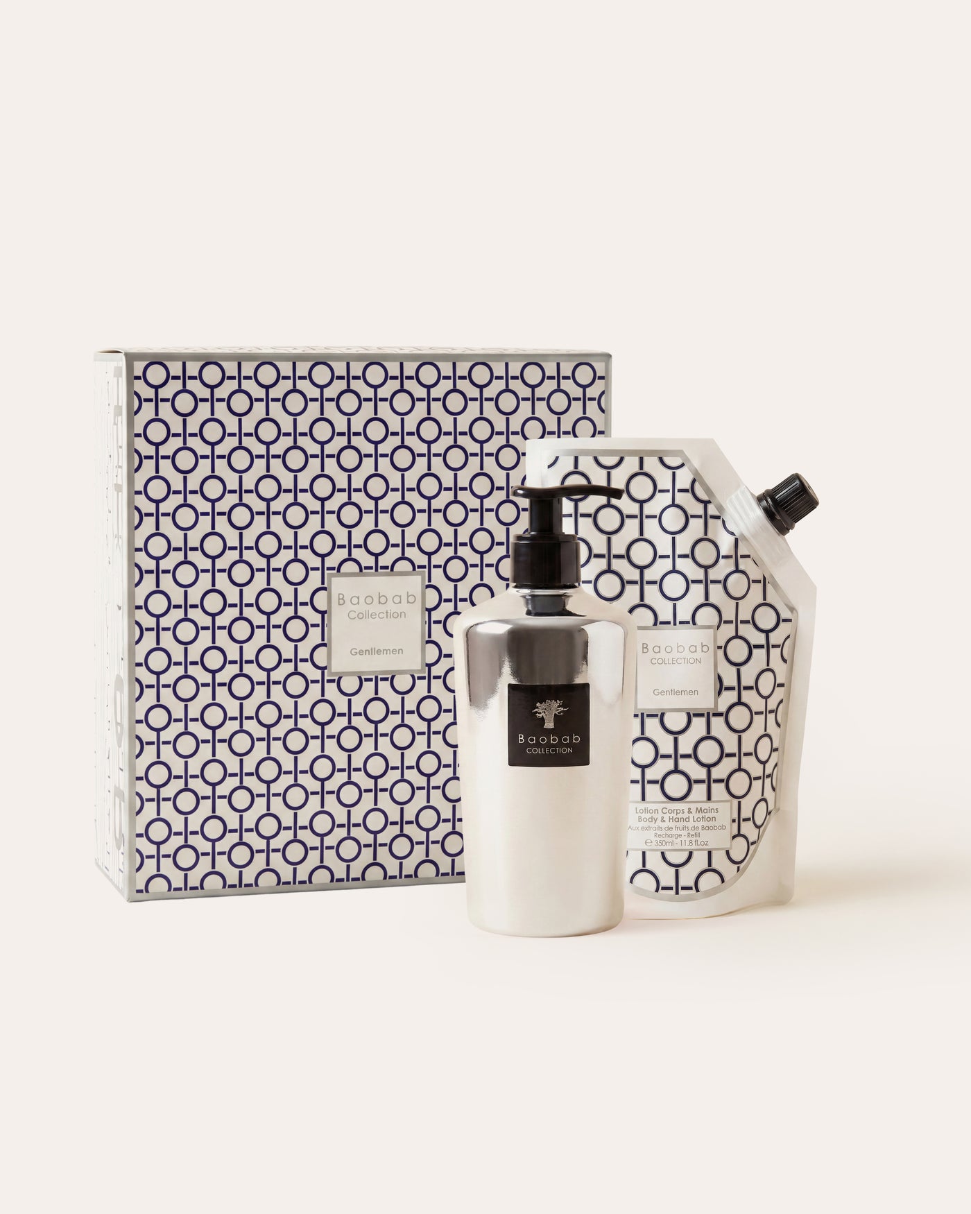 GIFT BOX HAND WASH GEL GENTLEMEN IN SILVER