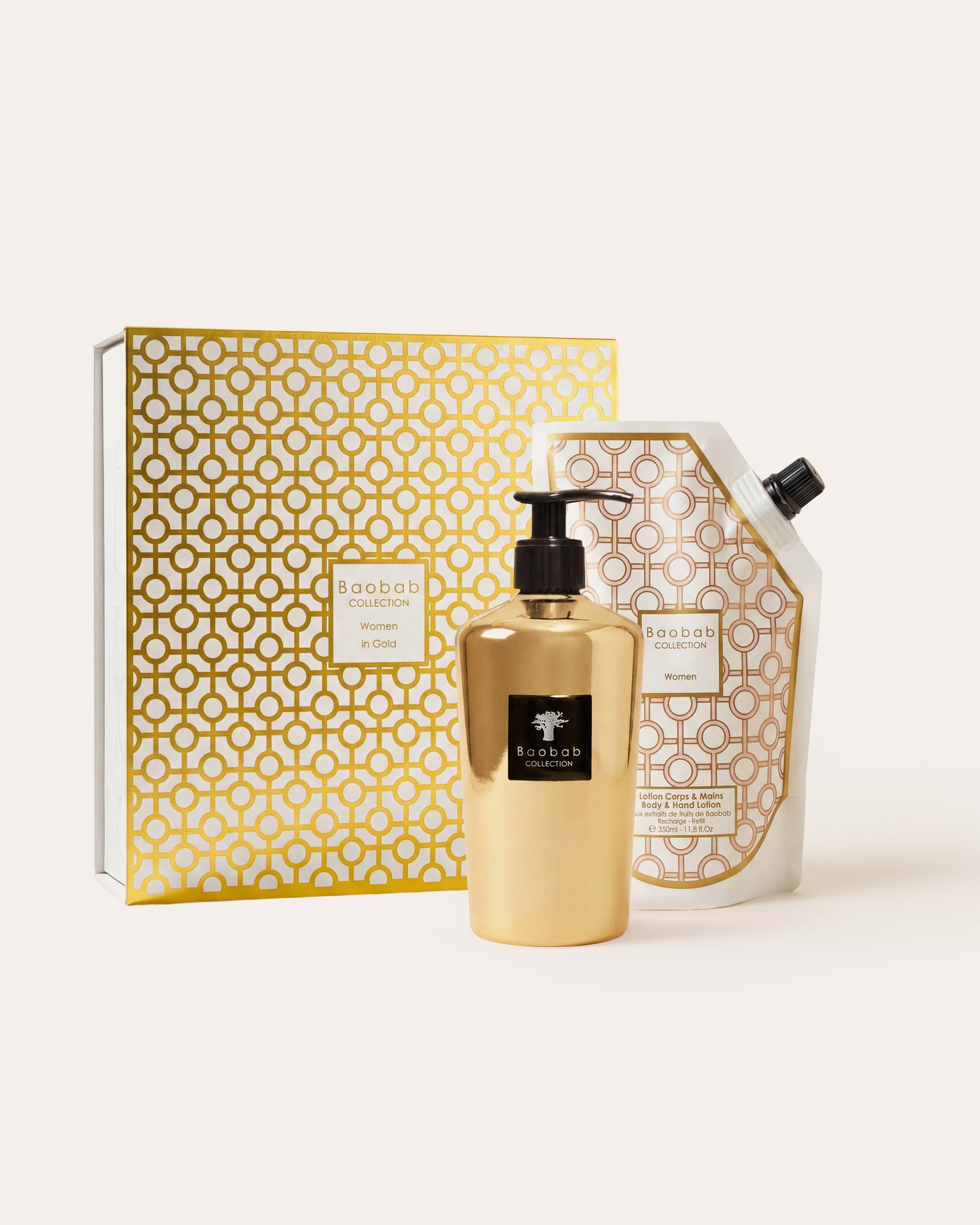 GIFT BOX HAND WASH GEL WOMEN IN GOLD