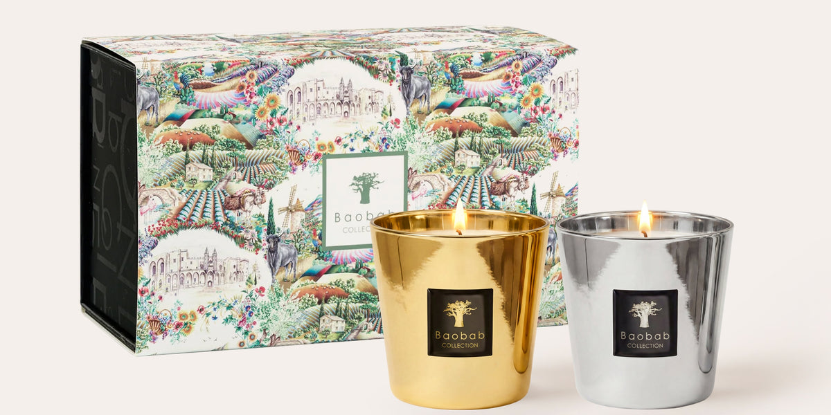 AURUM & PLATINUM LES EXCLUSIVES CANDLE DUO - BAOBAB COLLECTION 