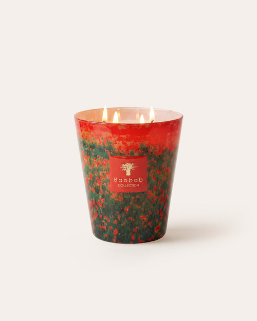 SCENTED CANDLE ARTY FLOWERS POPPIES