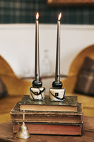 CANDLE HOLDER TWINS STONES LAZULI - Baobab Collection