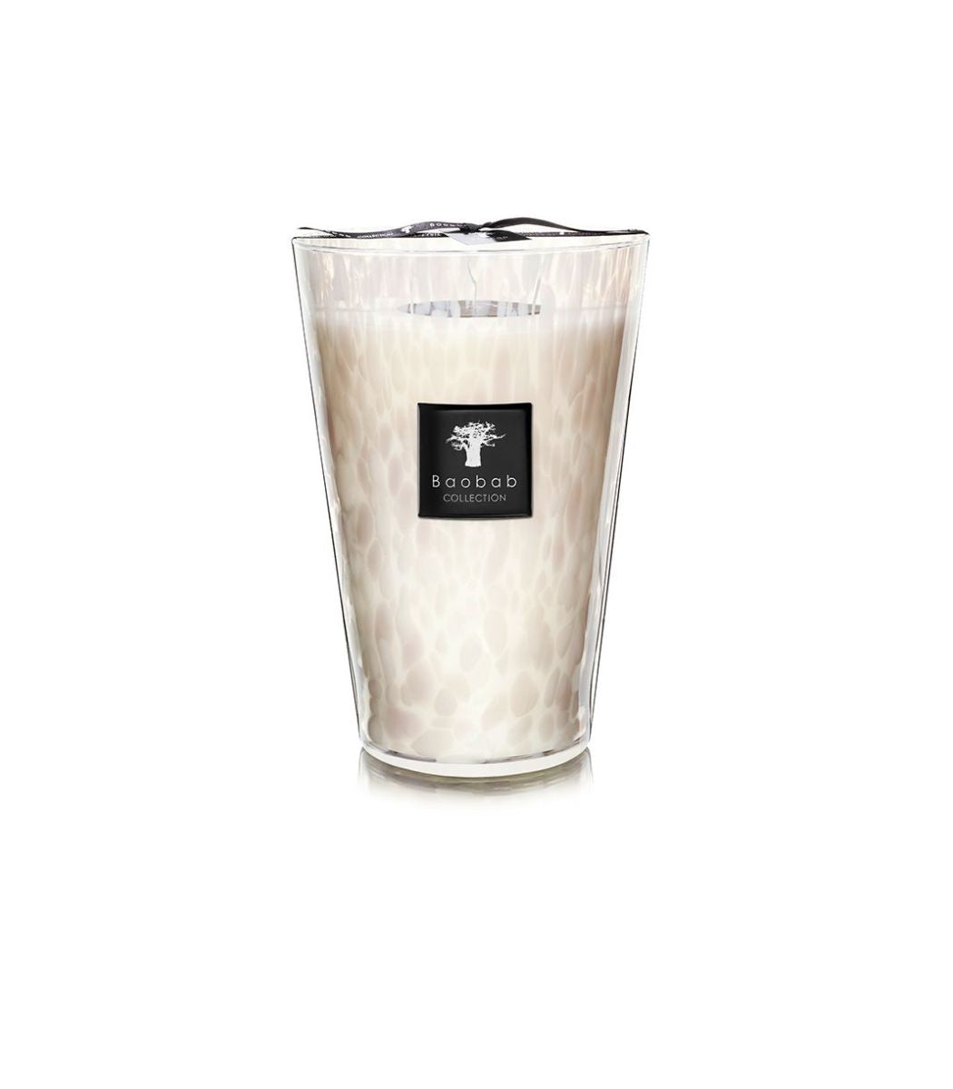 SCENTED CANDLE PEARLS WHITE - Baobab Collection