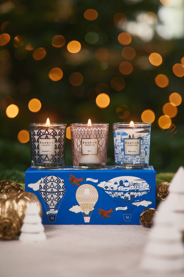 TRIO TRAVEL BOUGIE PARFUMÉES MANHATTAN-PARIS-MYKONOS