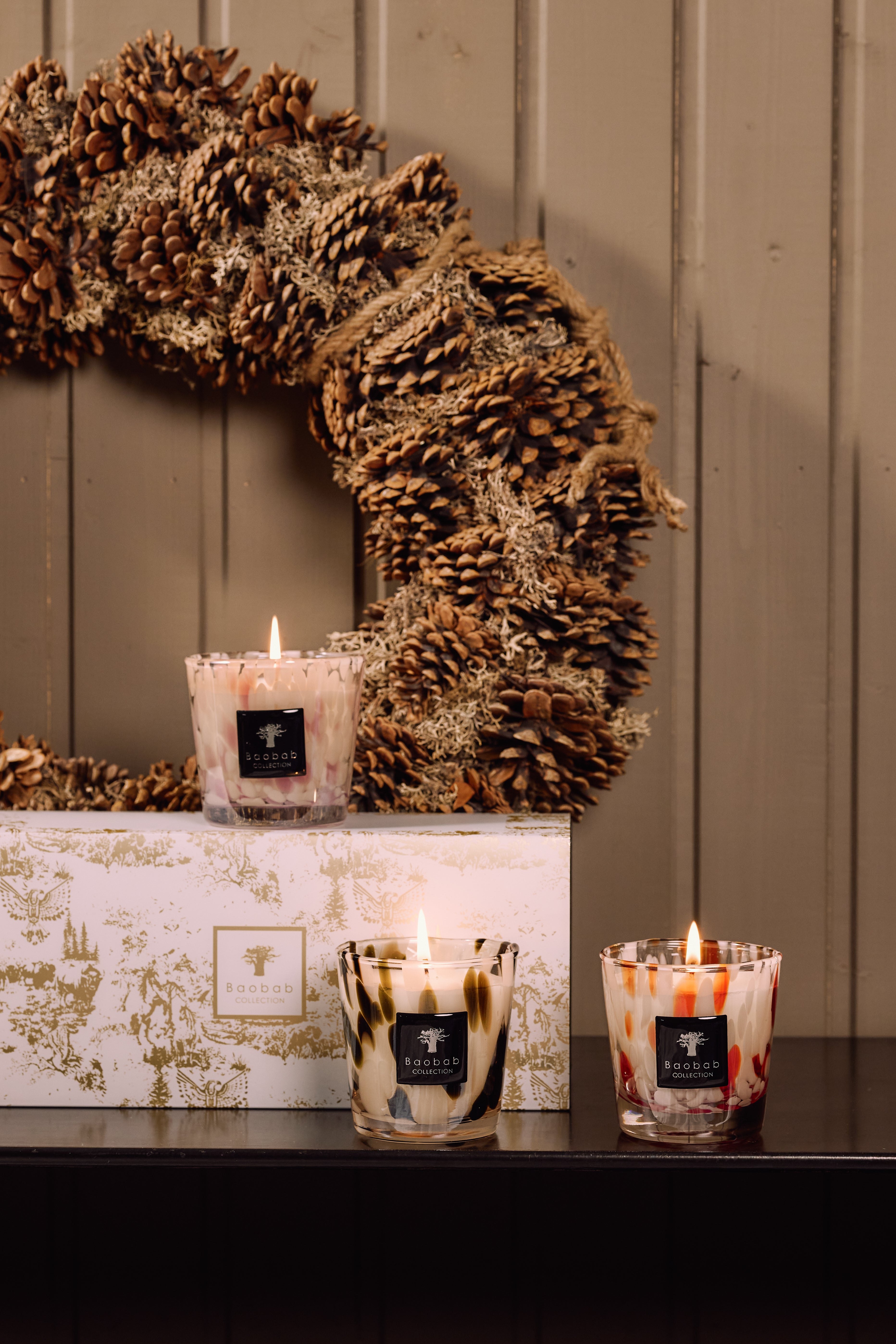 PEARLS CANDLE TRIO - BAOBAB COLLECTION • Baobab Collection
