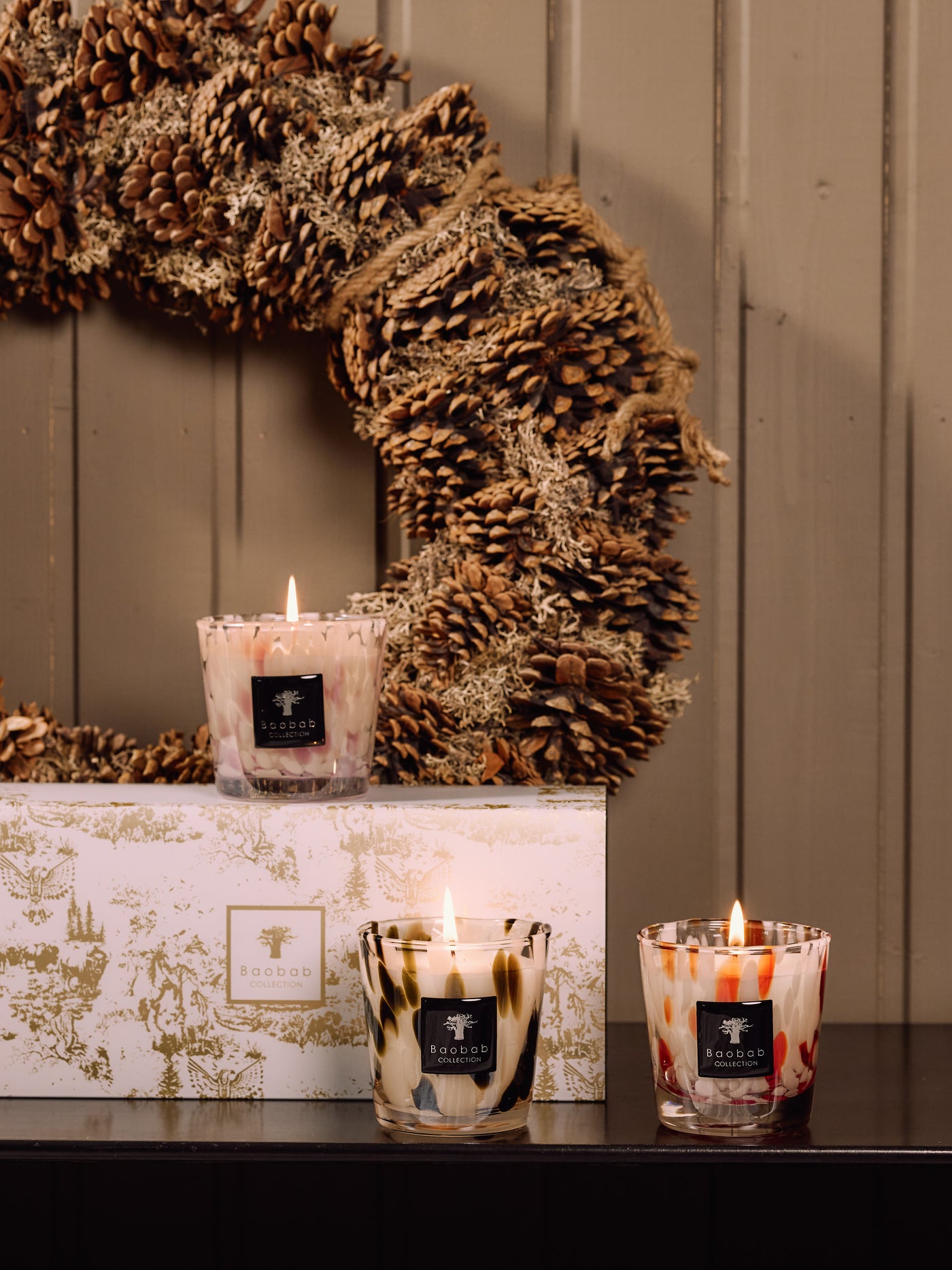 PEARLS CANDLE TRIO