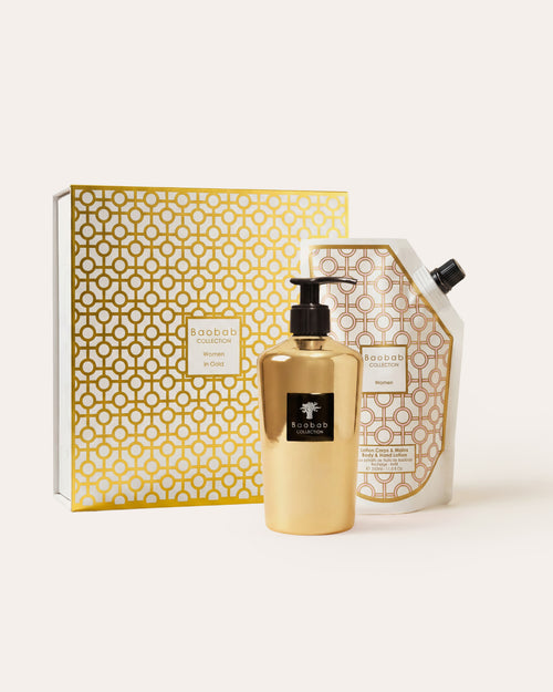 GIFT BOX HAND WASH GEL WOMEN IN GOLD