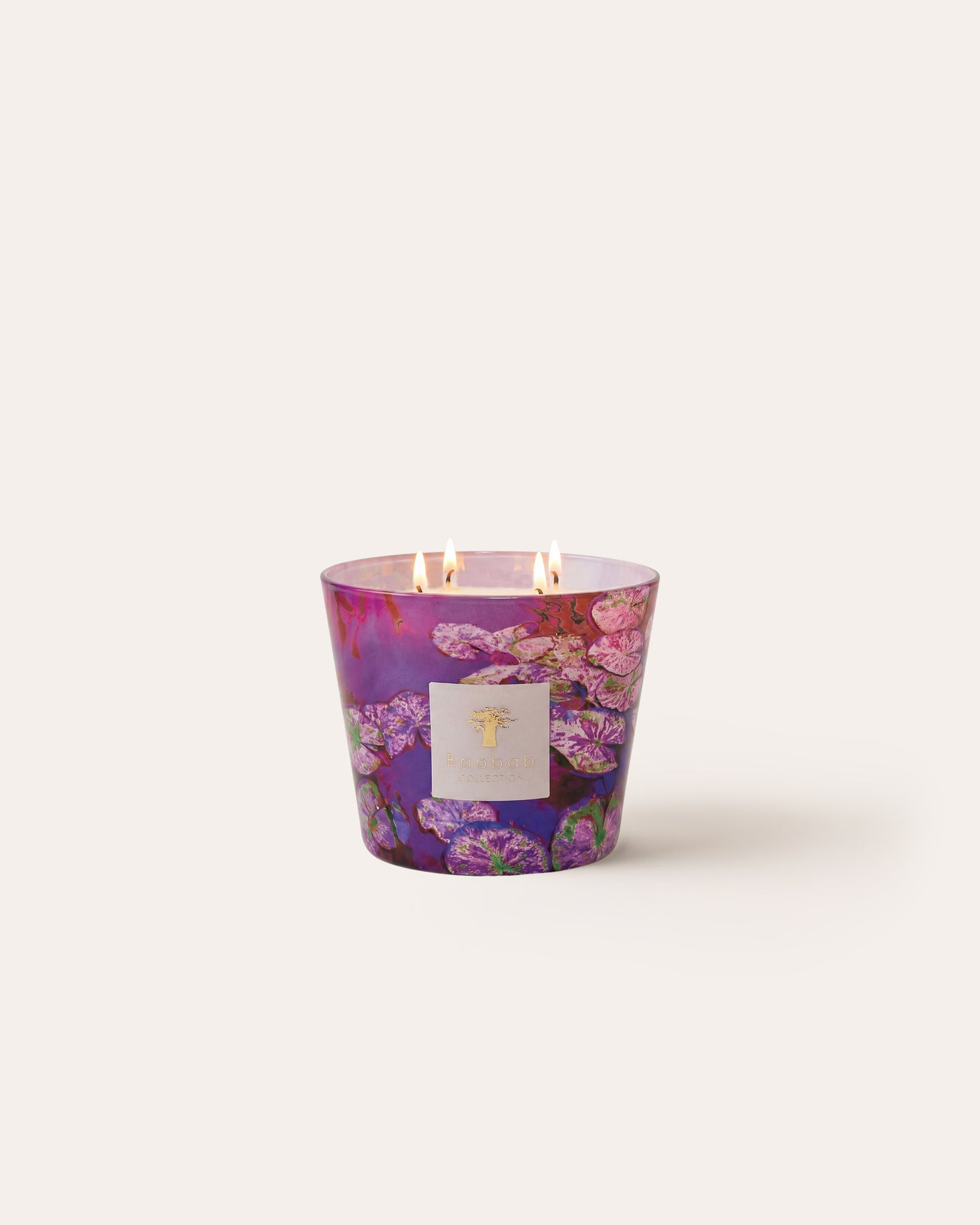 SCENTED CANDLE ARTY FLOWERS WATER LILY CLASSIQUE