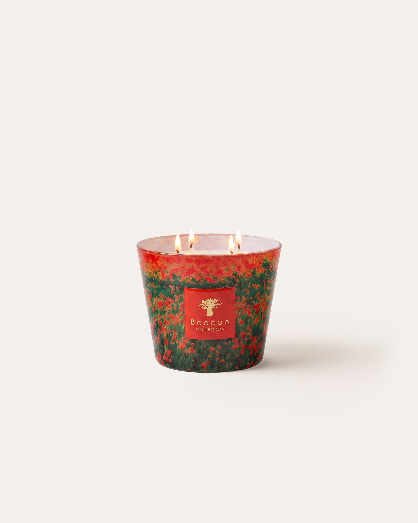 SCENTED CANDLE ARTY FLOWERS POPPIES MAX 10