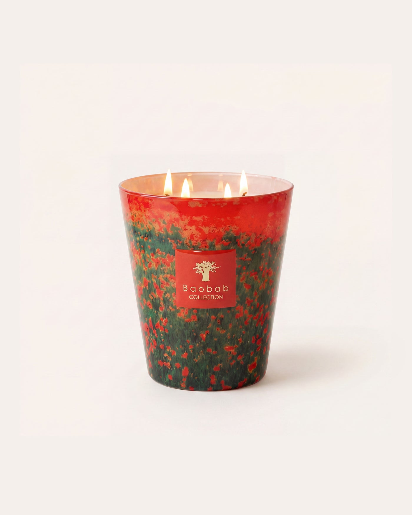 SCENTED CANDLE ARTY FLOWERS POPPIES