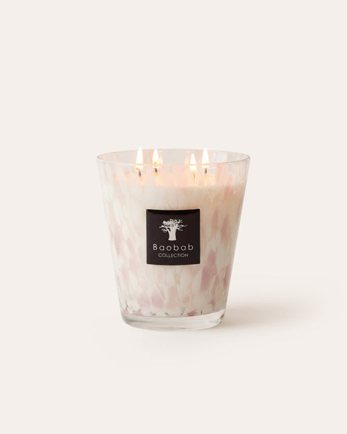 SCENTED CANDLE PEARLS WHITE