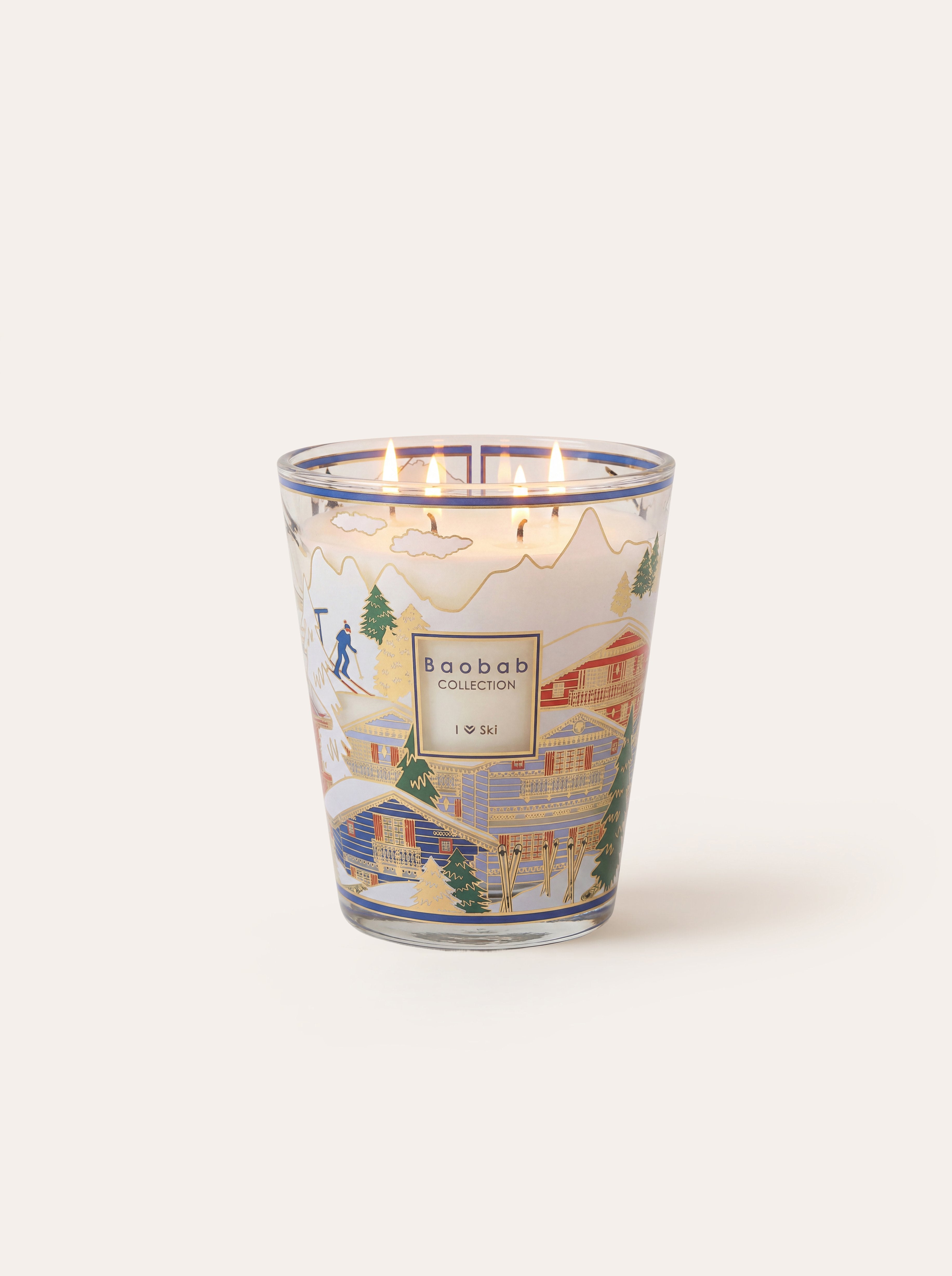 TRIO TRAVEL CANDLES I LOVE SKI SKI2027 ASPEN - BAOBAB COLLECTION