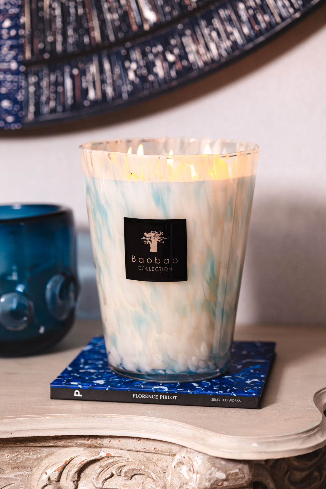 SCENTED CANDLE PEARLS SAPPHIRE