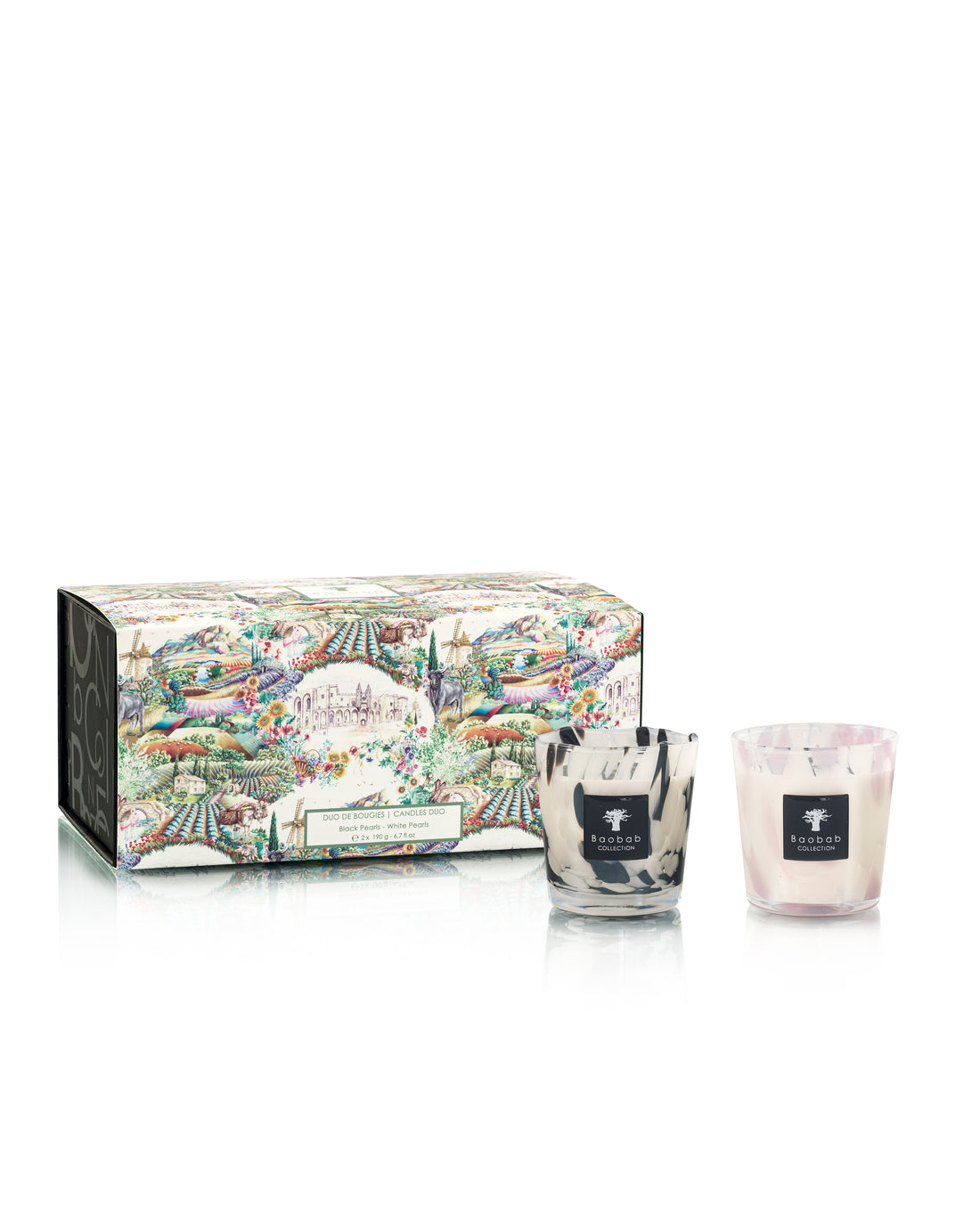 DUO BLACK & WHITE PEARLS KAARSEN