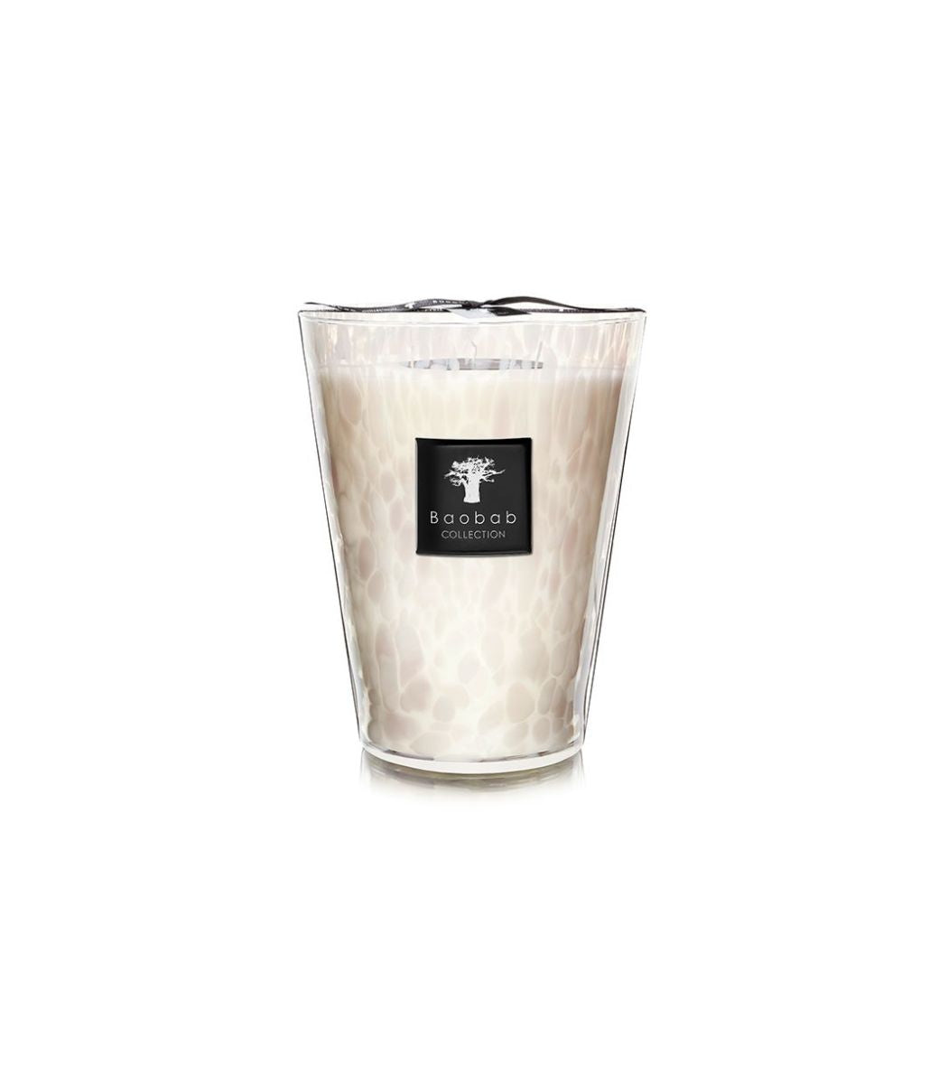 SCENTED CANDLE PEARLS WHITE - Baobab Collection